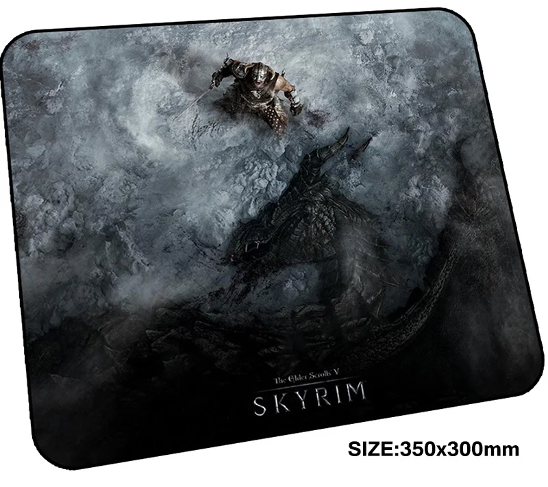 Игровой коврик для мыши skyrim 350x300x3 мм игровой аксессуары настольных компьютеров