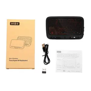 Image 5 - Vorke H18 + Hintergrundbeleuchtung Volle Touchpad Mini Drahtlose Tastatur 2,4 GHz Air Maus für TV Box Pad IPTV PC HTPC HD Player
