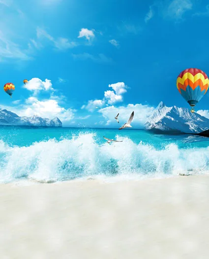 

5*6.5Ft Kate Custom Holiday Backdrop Seabeach Backgrounds Fotografia Vinyl Backdrop For Photography Children Backdrops 2016