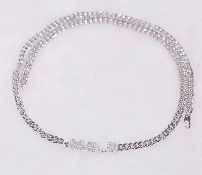 

Designer Fashion 925 Sterling Silver Jewelry 3A Cubic Zirconia Party Small Necklace