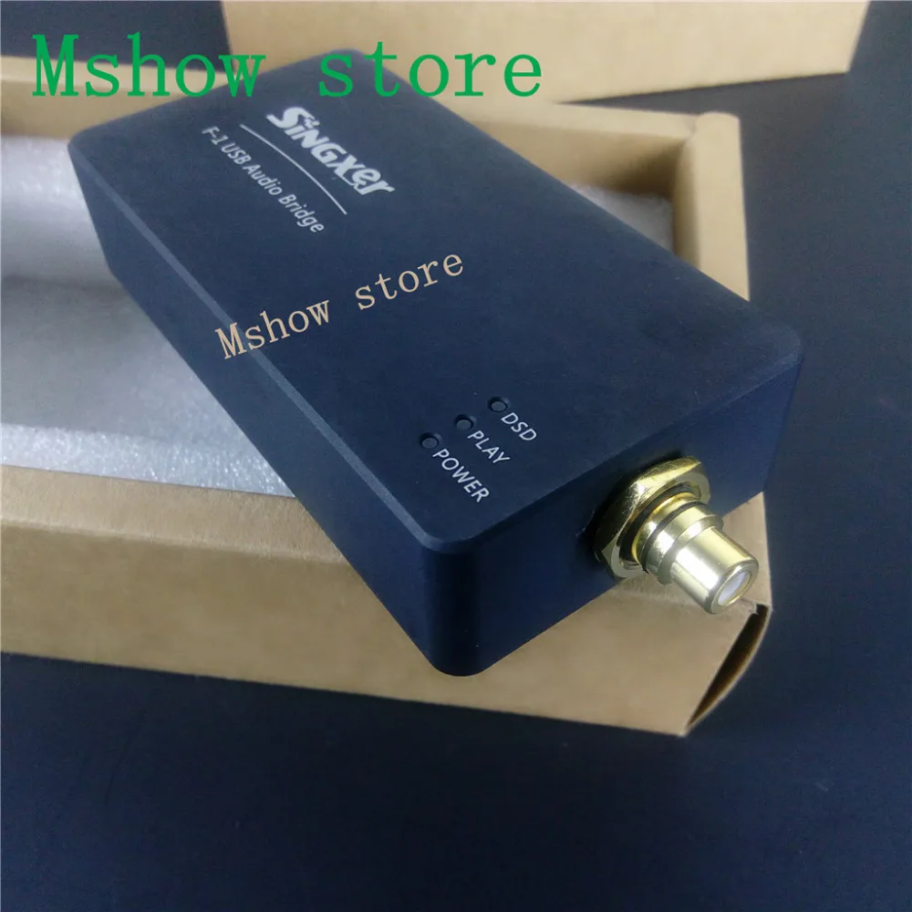 

Mshow SINGXER F-1 XMOS USB Digital Interface Module with XU208 chip High end U8 upgraded version CNC Aluminum Protective Case