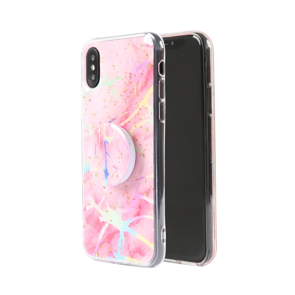 

Luxury marble rose square silicone phone case for iphone 7 8 S 6 plus X XR XS Max holder cover for iPhone xmax case logo