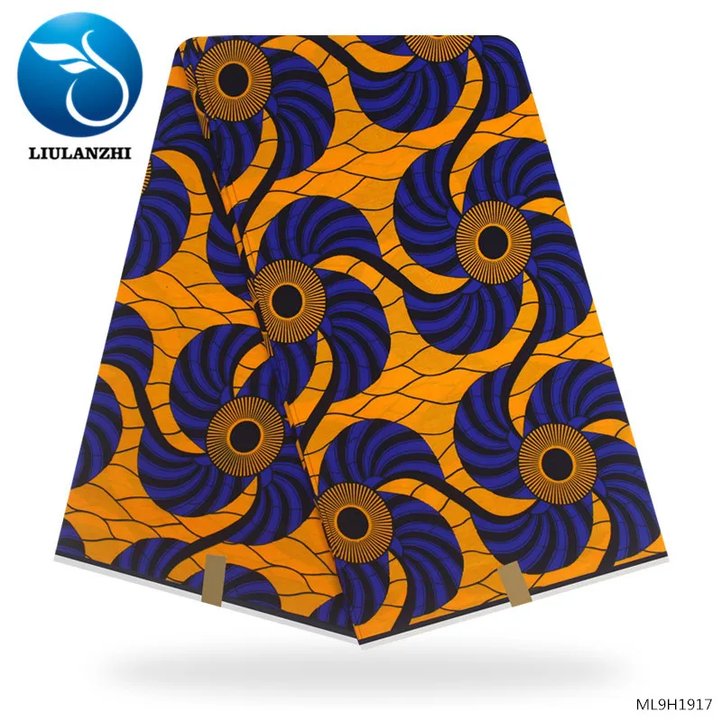 

LIULANZHI ankara prints fabric african veritable cotton high quality wax printing fabrics wax ML9H19017