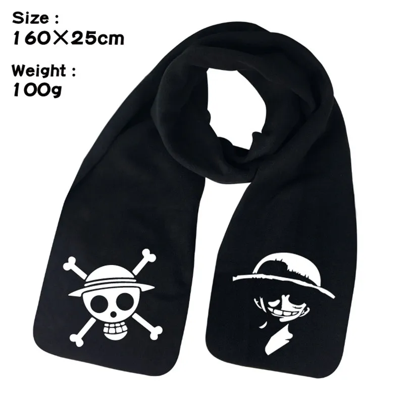 Chopper Luffy Straw Hat Trafalgar D Water Law Death Anime Winter Men Women Unisex Warm Shawl Scarf Soft Wrap