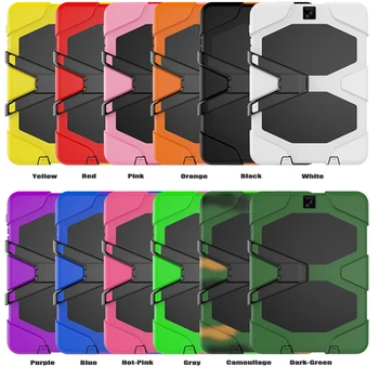 

3 in1 Kids Armor Kickstand Silicone Hybrid Rugged Heavy Duty Cover For Samsung Galaxy Tab S2 T810 T811 T813 T815 T819 Case Cover
