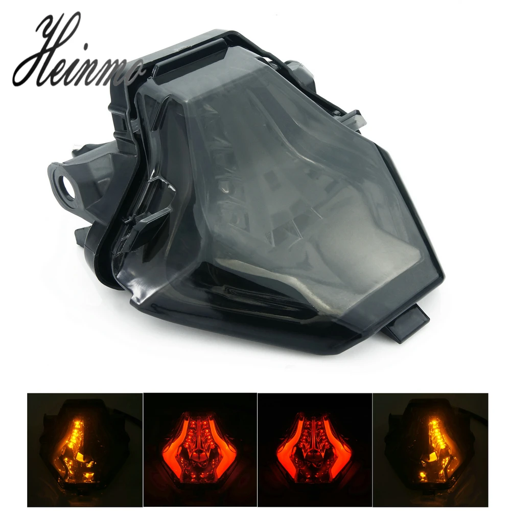 

For Yamaha R3 R25 MT07 MT-07 MT 07 25 03 Rear Tail LED Running Flashing Light Stop Brake Blinker Taillight Turn Signals Flasher