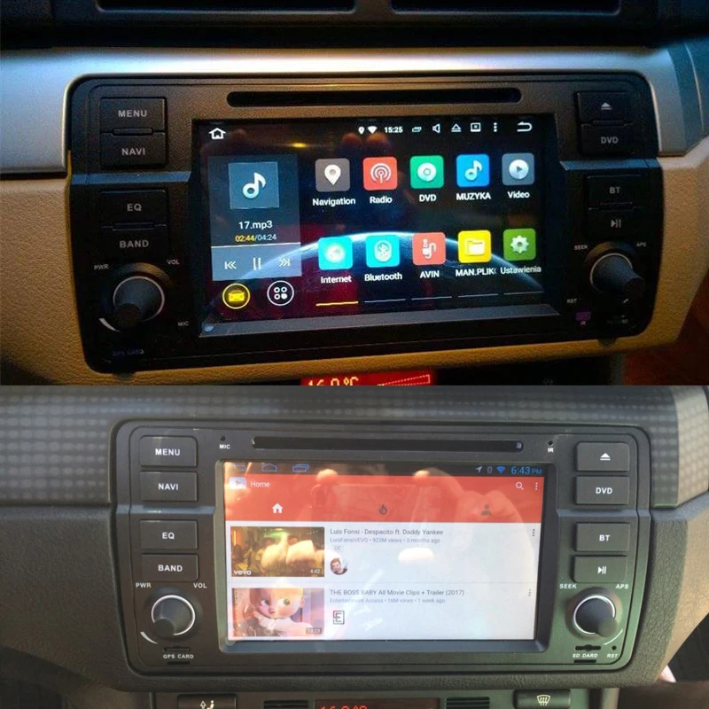 Best SilverStrong ANDROID9.0 RADIO for E46 Car DVD 1Din for BMW E46 DVD for M3 3 Series 1DIN Radio 318 320 328 With RDS DAB Option 4