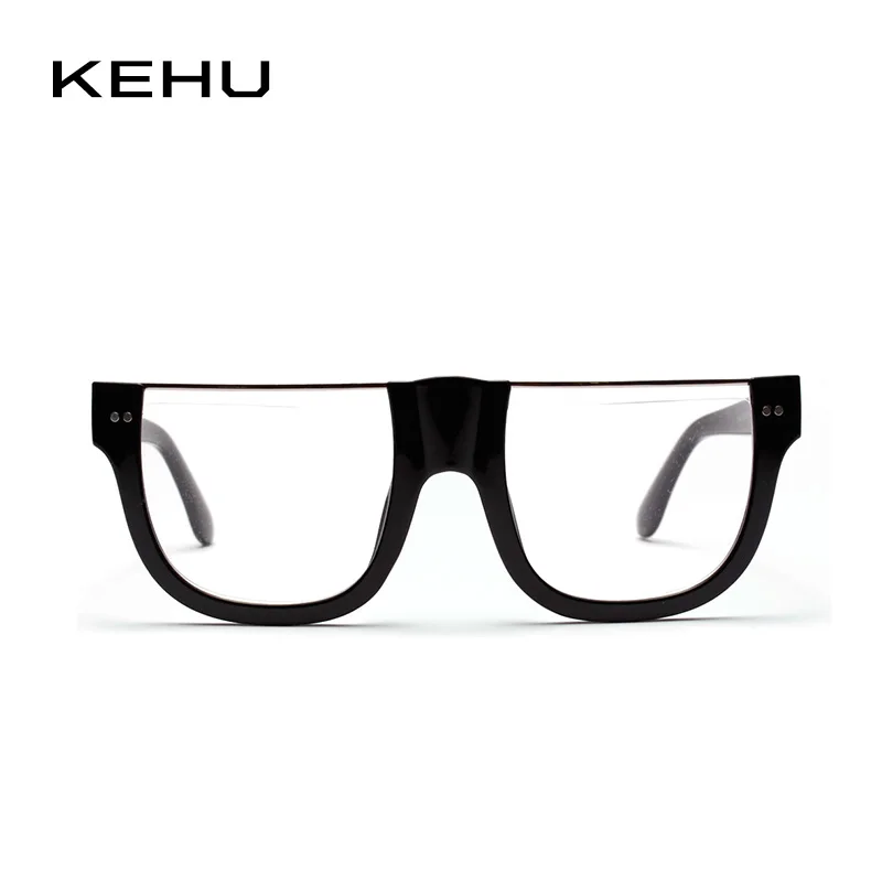 KEHU новые модные пластиковые солнцезащитные очки женские прозрачные с большой