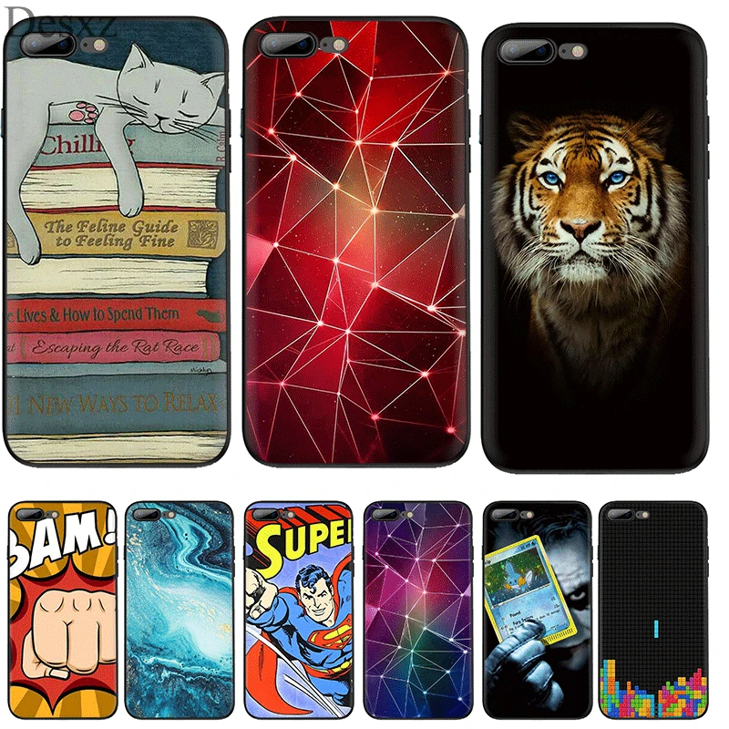 Desxz Силиконовый ТПУ цветной чехол для iPhone 5 5S 6 6s 7 8 Plus XR XS Max X|Чехлы-накладки| |