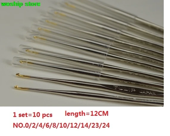 ^Cheap Japan Hiroshima TULIP Straight crochet hook LACE crochet 10 PCS/SET ^Cheap Japan Hiroshima TULIP Straight crochet hook LACE crochet 10 PCS/SET