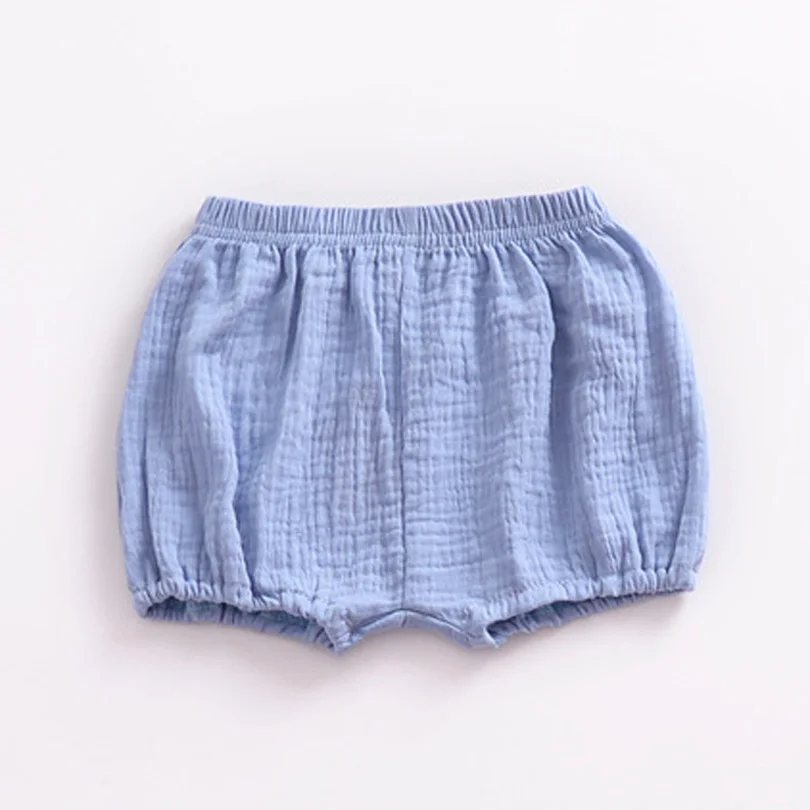 Летние шорты для маленьких мальчиков и девочек детская одежда из хлопка и льна одежда для детей удобные штаны для новорожденных От 0 до 4 лет для младенцев