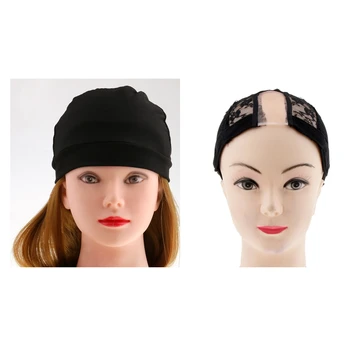 

2Pcs Black Wig Caps Nylon Wig Caps Mesh Hair Wig Cap for Women and Men