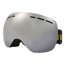 Jiepolly Ski Eyewear Women Men Winter Skiing Skating Snow Snowboard Sunglasses Double Layer Lens Anti-Fog UV400 Adult Goggles