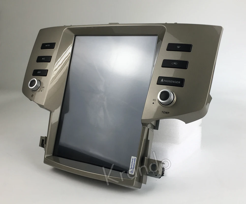 Best Krando Android 6.0 12.1" Tesla style Vertical screen car navigation for toyota mark x reiz 2005-2009 radio gps multimedia wifi 18