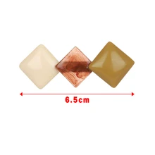 1 шт в Корейском стиле, модная обувь геометрический ромб квадратный заколки женская заколка для волос в форме печенья на Цвет смолы заколка для волос, аксессуары для волос