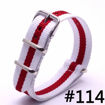 

10 pcs of high quality NATO strap 16mm men's nylon sports watch with strap military