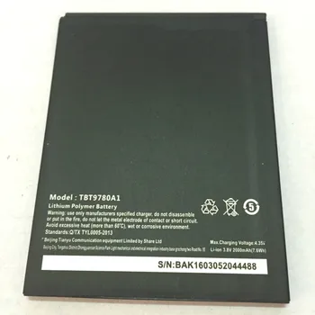 

2000mAh Battery for Highscreen Thor K-Touch Mars/Nibiru H1 H1C/TBT9780A1 Batteries + track code