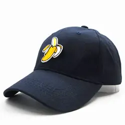 2019 бейсбольная Кепка из хлопка с вышивкой банана хип-хоп бейсболка с возможностью регулировки размера шляпы для мужчин и женщин 284