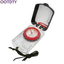 Прочная акриловая линейка с лупой зеркало компас ремешок водонепроницаемый Карманный Размер Открытый Кемпинг Туризм Портативный Приключения выживания
