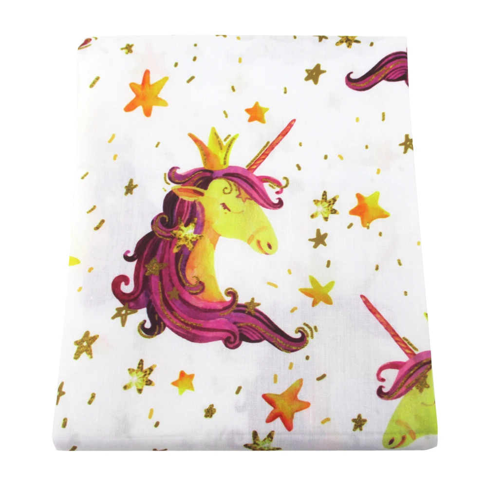 

david angie 50*145cm Printed Polyester Cotton Fabric for DIY Sewing Tissue Kids Bedding Home Textile Tilda Doll Cloth,c2700