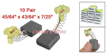 

10 Pair Electric Motor Carbon Brushes 999044 17.7mm x 17mm x 7mm for Hitachi