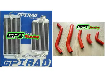

RL Aluminum Radiator & RED HOSE FOR Kawasaki KX 450F KX450F KXF450 2006 2007 06 07