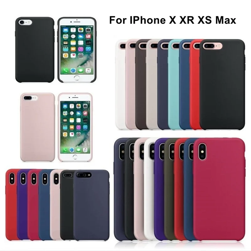 

With Logo Original Phone Cases for Apple IPhone X XR XS Max 7 8 6 6S Plus Funda Silicone Coque for IPhonexr IPhonex Retro Cover