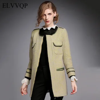 

Korean Long Sleeve Winter Wool Coat Women Woolen Coats Abrigos Mujer Invierno 2018 Elegante Autumn Winter Short Cashmere Coats