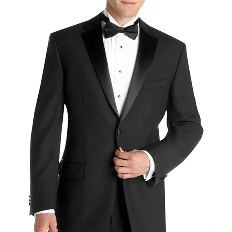 

2017 Mens Suits Groomsmen Notch Lapel costume homme Groom men suit Tuxedos Black Wedding Best Man Suit (Jacket+Pants+Tie+Girdle)