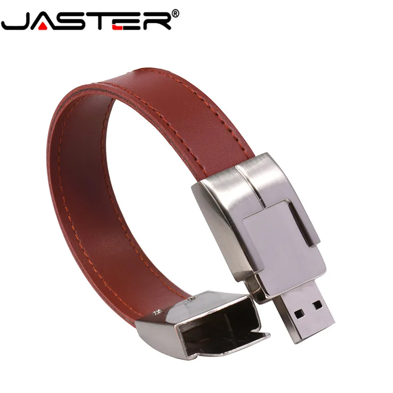Новый стиль коричневая/черная кожаная модель usb 3 0 JASTER 8 ГБ 16 32 флеш накопитель