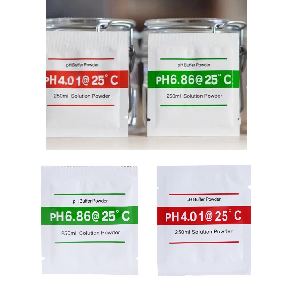 

20 Pcs PH Buffer Solution Powder PH For Test Meter Measure Calibration 4.01 6.86
