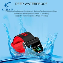 IP68 водонепроницаемый смарт сердечного ритма в режиме реального смарт-Браслет фитнес-трекер Отслеживание цели для женщин мужчин смарт-браслет pk mi band 3