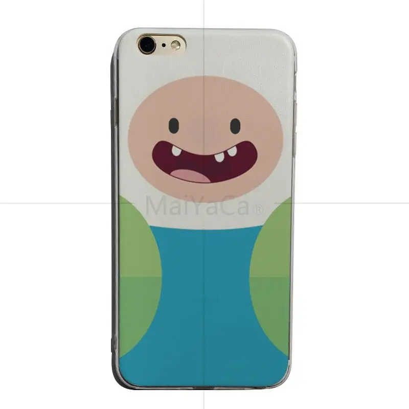 MaiYaCa adventure time cute For iphone 7plus 8 Pattern tpu Soft Phone Accessories Cover Case For iPhone X 8 7 6S Cellphones