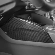 Центральная консоль с обеих сторон, крышка для водяного стакана, Накладка для Audi A3 8V- LHD ABS, углеродное волокно, стильные аксессуары для салона автомобиля