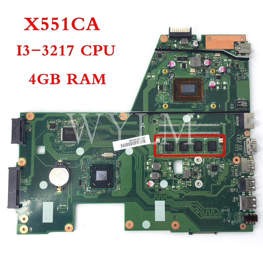 X551CA With i3-3217CPU 4GB RAM mainboard REV 2.2 For ASUS X551C X551CAP X551CA motherboard MAIN BOARD 100% Tested free shipping X551CA With i3-3217CPU 4GB RAM mainboard REV 2.2 For ASUS X551C X551CAP X551CA motherboard MAIN BOARD 100% Tested free shipping