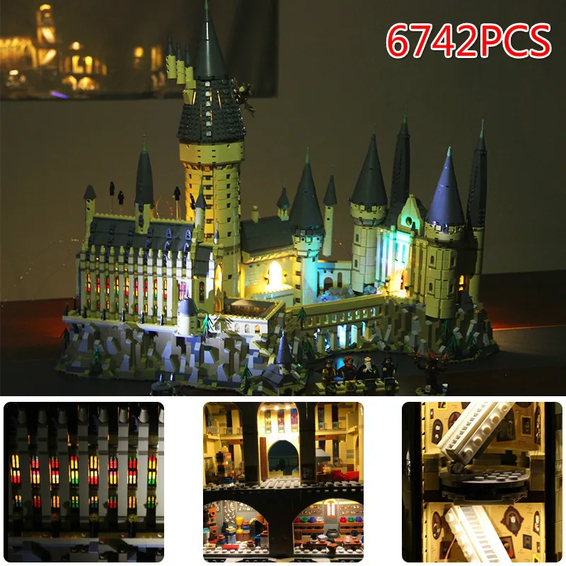 

Lepin 16060 6742pcs LegoINGlys Harri Potter Series Hogwarts Great Hall Building Blocks Brick Educational Toys Compatible