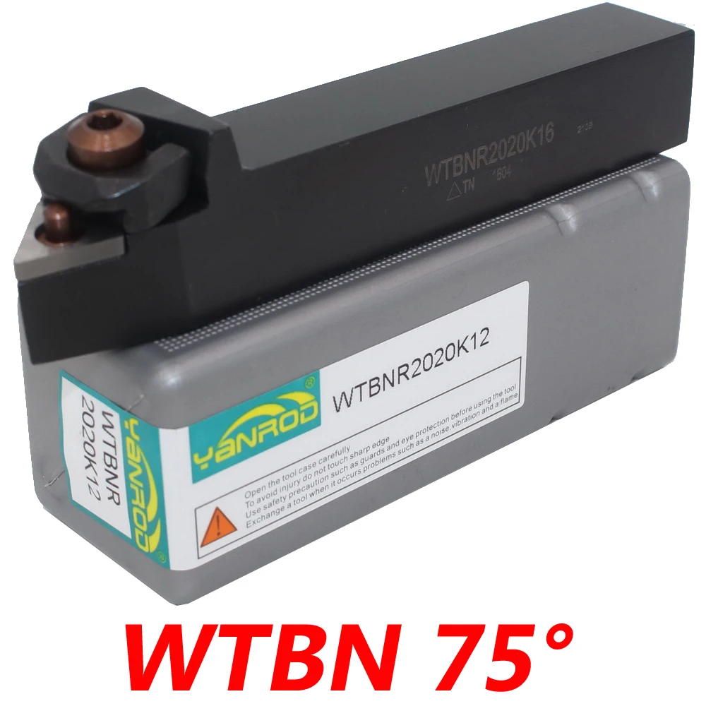 

Free Shipping WTBN 20*20*125mm 75 Degree External Lathe Tools Holder Suit for TNMG1604 Turning Inserts
