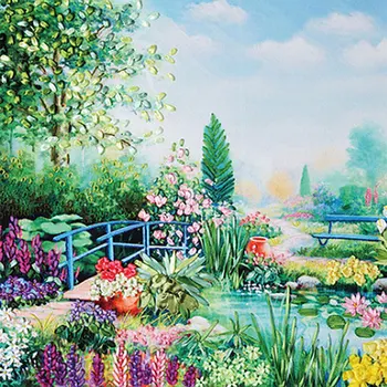 

80X60cm Romantic season DIY 3d Cross Stitch Kit Needlework Unfinished Ribbon Embroidery Painting Stitching Handicraft Gift