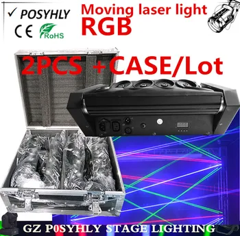 

2PCS/ RGB led spider lights +Flight Case moving head laser lights dmxcontrol beam lights professional DJ equipment
