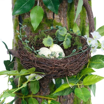 

30/100x50cm Real Dried Pine Tree Bark with Artificial Moss for Water Pipe Pillar Wrap Tree Skin Fake Flower DIY Home Decorations