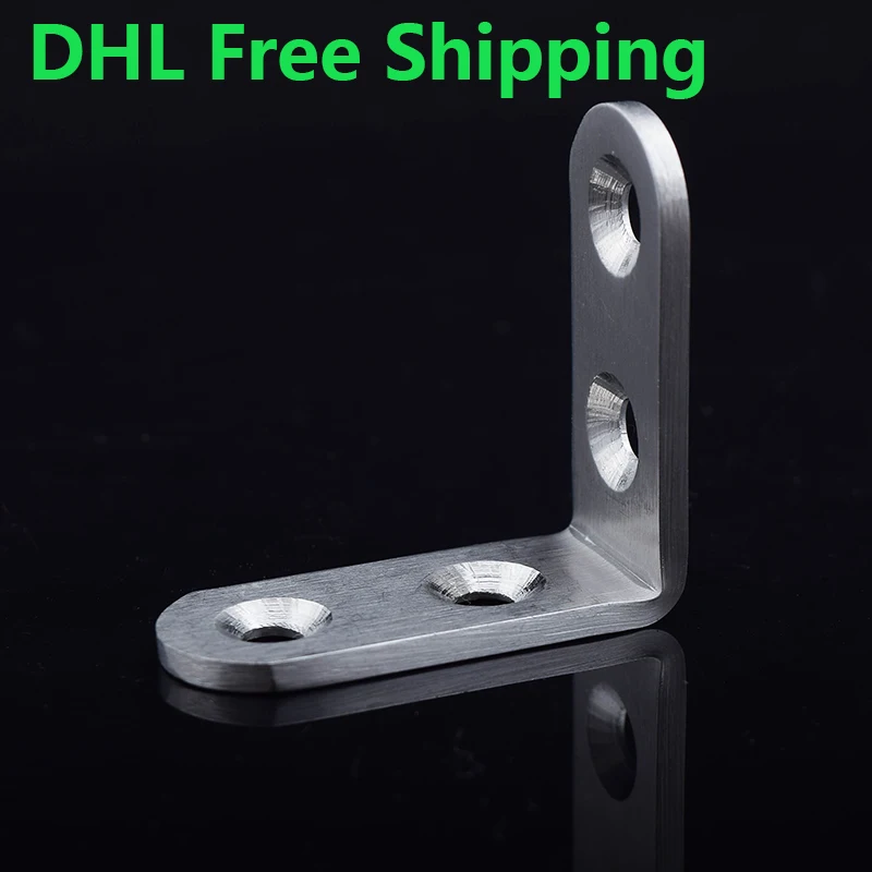 

50pcs/lot Stainless Steel Decorative Metal Corner Brackets Furniture Hardware 40mm*40mm Jewelry Box Hardware
