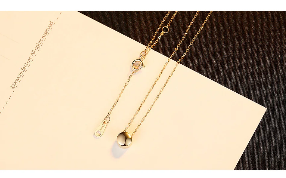 Настоящее чистое 18 К Золотое ювелирное изделие 6 цветов натуральный жемчужный кулон ожерелье s модное простое женское ожерелье