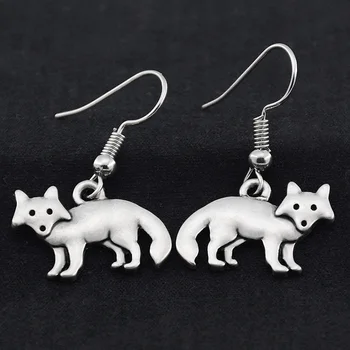 

Vintage 3D Fairy Fox Pendant Drop Earring Bohomian Earings Fashion Jewelry Long Earrings For Women Pendientes Best Friend Gifts