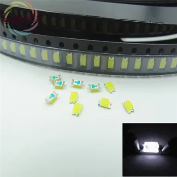 

500pcs/Lot 1206 SMD White led 6000-6500K Super Bright Light Diode Water Clear DIY 3.0-3.2V High quality SMD/SMT Chip lamp beads
