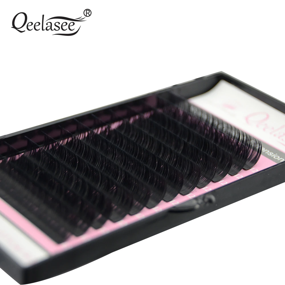 Qeelasee 5 шт./лот норка индивидуальное наращивание ресниц макияж ресницы «maquiagem» cilios корейский материал 8-18 мм