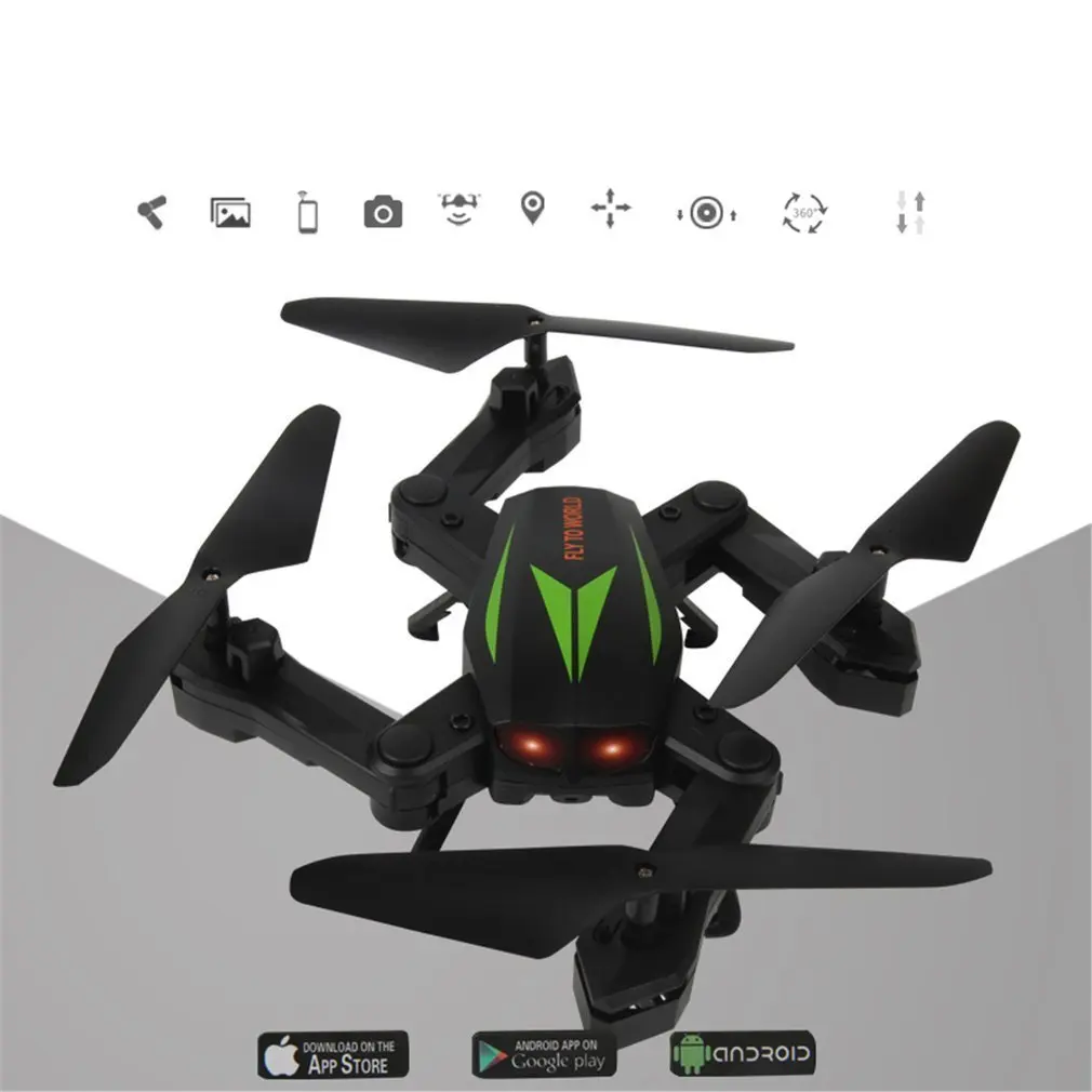 

F12W Mini Selfie RC Foldable Quadcopter Drone with Wifi FPV Drone 720P Adjustable Camera Altitude Hold One Key Return RTF