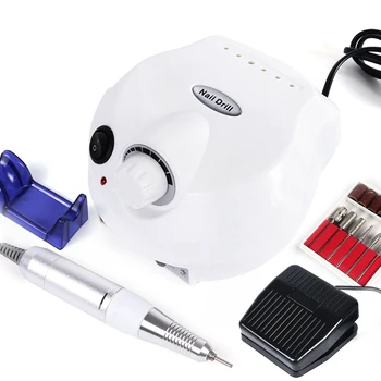 

Pro Nail Drill Machine Electric Tool Manicure Set 30000rpm Black White Portable Handpiece Nail Art Polisher Accessories SAdr401