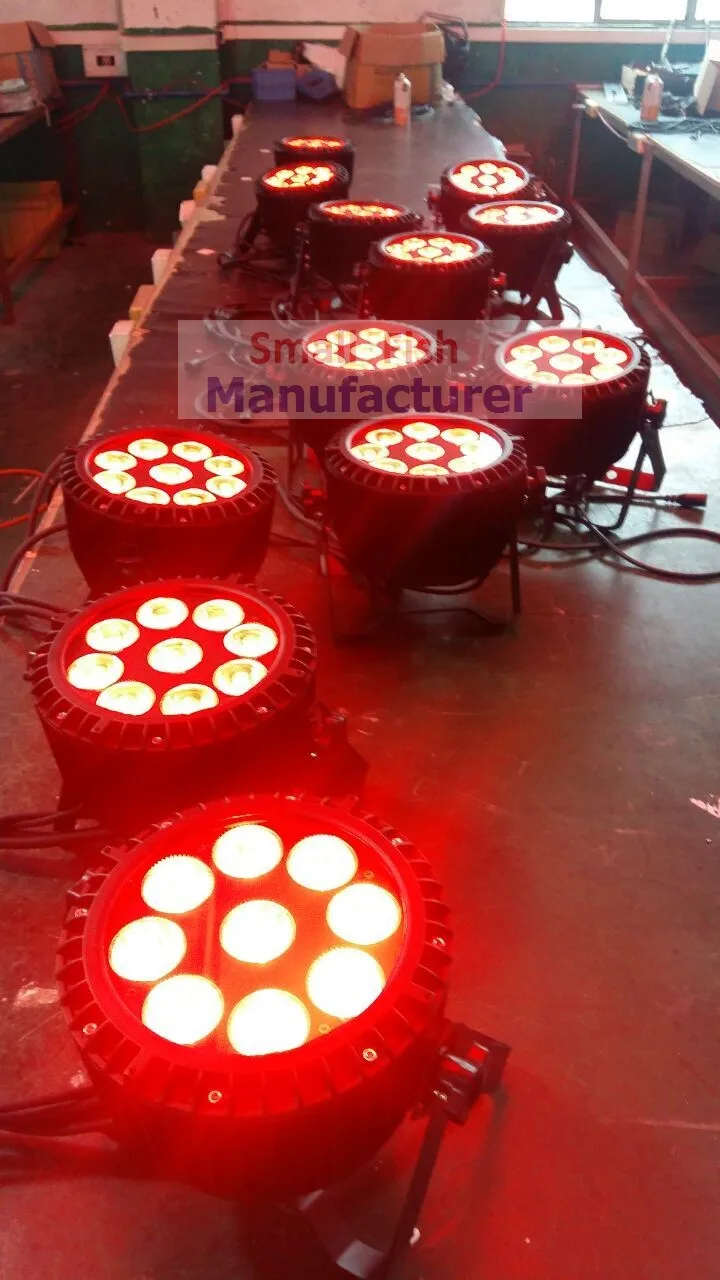 10x DJ Disco Par Led 9x10 Вт RGBW для сцены свет DMX стробоскоп плоские Luces Дискотека Вечерние огни лазерный Luz проектор Lumiere контроллер