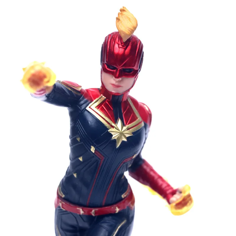 Avengers Captain Marvel 22cm Figure Carol Danvers 110 Statue KO\'s Iron Studios Toys Endgame 4 Spuer Heroine Hero Movie Doll (2)