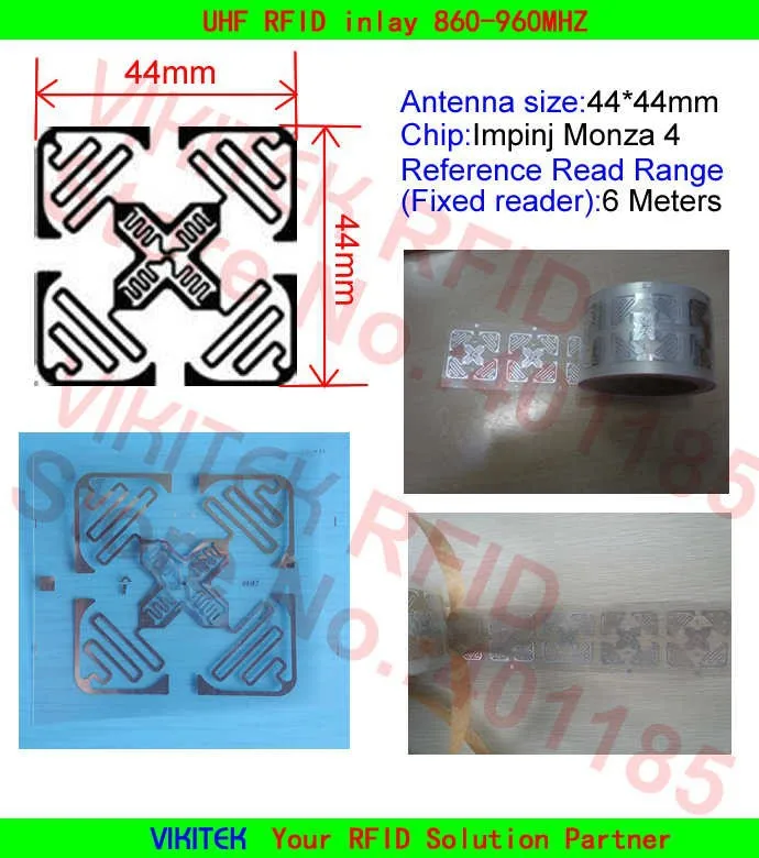 H47 Impinj UHF RFID сухой декор 860-960 МГЦ Monza4 915 М EPC C1G2 ISO18000-6C может быть использован для RFID теги и этикетки